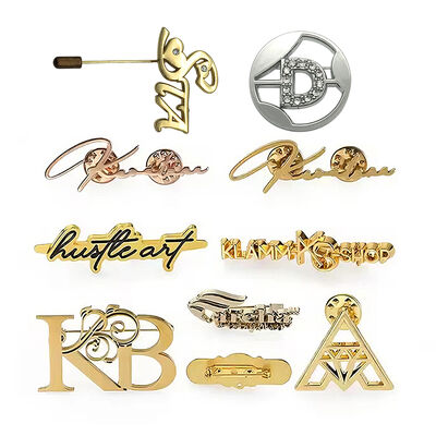 Buy Corrosion Resistant Custom Printed Name Bagdes Embossed Metal Letter Tags Hollow online manufacture