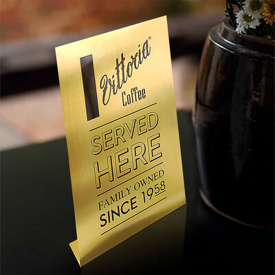 Buy Corrosion Resistant Metal Sign Plates Custom Shape Metal Sign Plaque With Logo Printing online manufacture