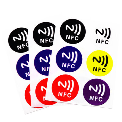 comprare Etichette a tag RFID rotonde Etichette idroproteggenti NFC Smart Etichette rimovibili per l'inventario e il marketing fabbricazione online