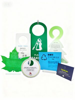 Beli Plastik Jangan Ganggu Pintu Hanger Tag Digital Printing Waterproof Custom Plastic Label Sign Supplier Untuk Kamar Hotel & Restoran pembuatan online