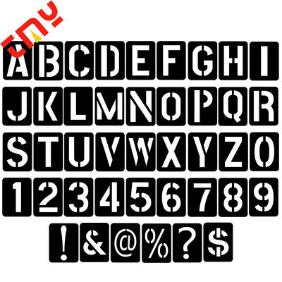 kopen Op maat gemaakte kunststof herbruikbare stensel sjablonen holle letters getallen patronen symbolen muur PP schilderbord voor tekenen online vervaardiging