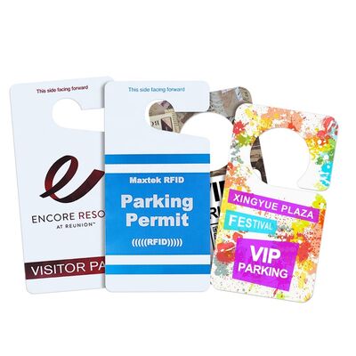 comprar Cartão de Estacionamento Temporário para Pendurar no Retrovisor com UHF U8 U9 Plástico RFID Reutilizável fabricação em linha