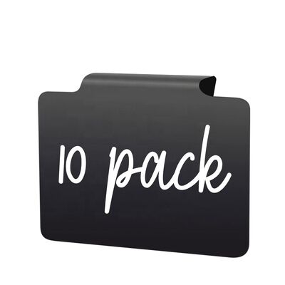 comprar Etiquetas de la cesta de la despensa de la cocina de plástico negro extraíble personalizado clipes con soporte para el contenedor de almacenamiento fabricación en línea