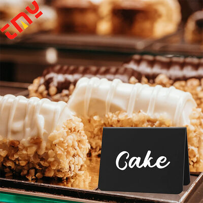 Mua Biển báo menu nhựa hình chữ V màu đen tùy chỉnh, bảng phấn trưng bày trên bàn để bán sản xuất trực tuyến