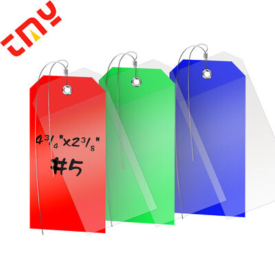 satın al 4 3/4 X 2 3/8 İnç Ağır Hizmet Tipi Dayanıklı Güvenlik Kargo Etiketleri Yazılabilir Su Geçirmez Kendinden Laminasyonlu PVC Plastik Etiket Teli Çevrimiçi üretim