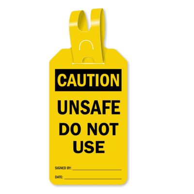 comprare Valvole vuote personalizzate OSHA Tubi a prova di grasso scritturabile regolabile flessibile a prova di lacrime etichette di sicurezza auto-bloccante in plastica di vinile fabbricazione online