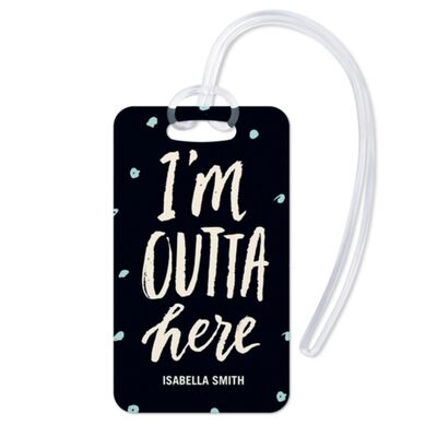 comprare Etichette personalizzate per bagagli in plastica in PVC duro con corda a loop in plastica con stampa UV fabbricazione online