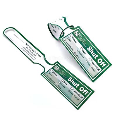 kupować Hurtownia Niestandardowy Pojemnik na metki samoblokujący Plastikowa metka wahadłowa z personalizowanym wzorem produkcja online