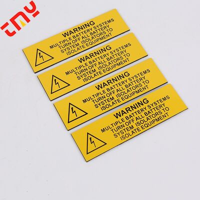 kopen TMY Fabrikant Custom Plastic Traffolyte Dubbelkleurige Label Kits Gegraveerde ABS Zonne-label Tag online vervaardiging