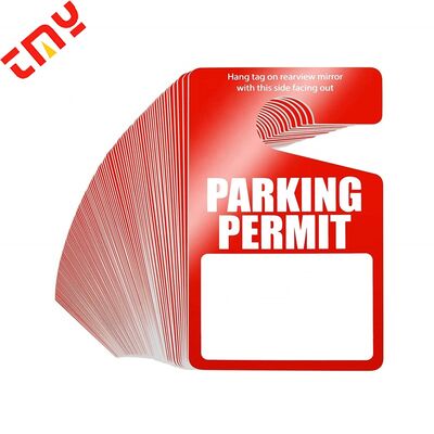 Beli Custom Plastic Parking Pass Hang Tag Car Park Shopping Mall Disable Blank Label tahan lama yang dapat digunakan kembali pembuatan online