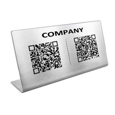 comprar Número de Pedido de Mesa de Restaurante de Alta Calidad Escanee para Pedir Código QR en Placa de Metal fabricación en línea