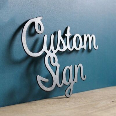 kopen Custom 3D Wall Metal Letters Bedrijfsnaam Logo Plaat Tekens Uitgekapte Graafplaat Voor Buiten En Binnen online vervaardiging