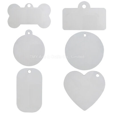 Buy High Quality Personalized Sublimation Dog Tags With Double Sided Blank Metal Customisable Crafts For Dog Tag online manufacture