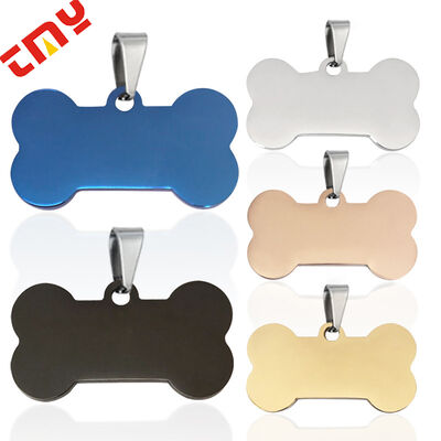 kopen Custom gepersonaliseerde lege metalen honden tag met een reeks van vormen hangend voor laser graveren en printen online vervaardiging
