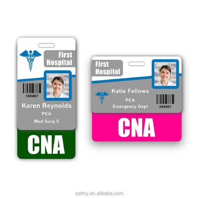 Αγορά Προσαρμοσμένη κονκάρδα νοσηλευτή RN, CNA, νοσοκομείου, βαρέως τύπου, Spill Buddy, ανθεκτική στο σκίσιμο, PVC, PA, MA, PCT, NA σε απευθείας σύνδεση κατασκευή