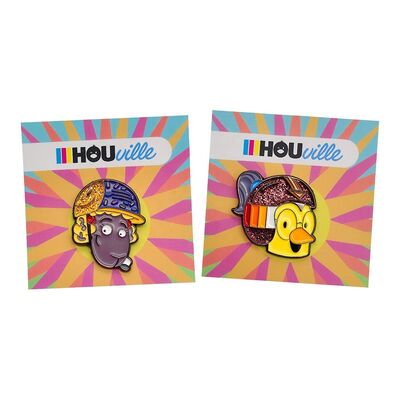 Αγορά Επεξεργαστής Χειροτεχνίας Χάλυβα Wholesale Design Logo Funny Animal Anime Metal Hard Enamel Pin Badge Marker με κάρτα υποστήριξης σε απευθείας σύνδεση κατασκευή