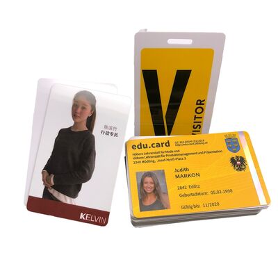 comprare Carta di plastica trasparente in bianco in PVC stampabile con foto carta di visita per affari fabbricazione online