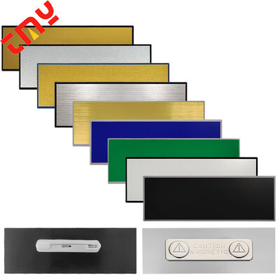acheter En gros Logo gravé en plastique dur sur mesure Abs acrylique Nom épingle Badge pour fournitures de bureau fabrication en ligne