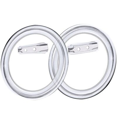 Buy Personalized Clear Acrylic Round Button Badges Kit With Pins DIY Crafts & Craft Activities online manufacture