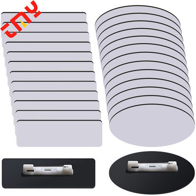 comprar Etiquetas de impresión digital personalizadas en blanco con lentes para ropa Etiquetas de nombre Placas de uniforme-Material ecológico fabricación en línea