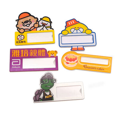 comprar Etiqueta de nombre de PVC reutilizable personalizada con ranura para ventana, uniforme de empleado y escuela, tarjeta de inserción personalizada fabricación en línea