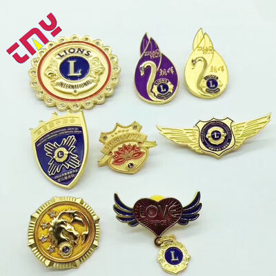 kaufen Custom Messing Gold Metall Lapel Pin Badge mit allen Stilen Design, Form für Unternehmen on-line-Fertigung