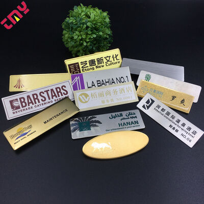 Buy Cheap Blank Stainless Steel Metal Staff Lapel Pin Name Badge online manufacture