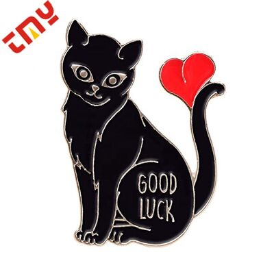 Buy Custom Hard Enamel Lapel Pins Black Plated Flower Animal Decoration For Gift online manufacture