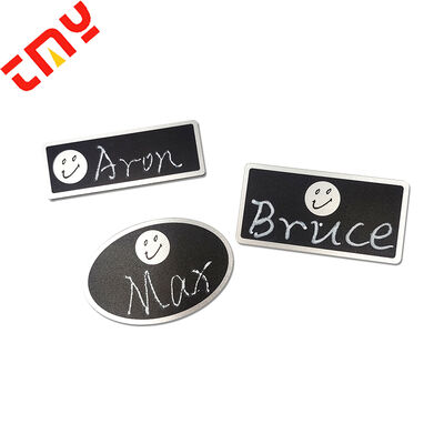 Beli Custom Shape Smiley Face ABS Material Plastik Nama Label Blackboard Chalkboard Nama Badges pembuatan online