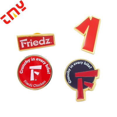 Buy Custom Printed Metal Zinc Alloy Iron Hard Enamel Label Pins Die Cast Cute Designs online manufacture