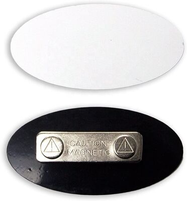 comprar Crachá de nome de funcionário em branco de duas cores impresso personalizado DIY identificação de equipe escrita fabricação em linha