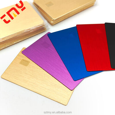 Mua Sẵn sàng để vận chuyển Anodized DIY nhôm đánh răng Kiểm soát truy cập kim loại VIP thẻ tín dụng Visa cho khắc laser sản xuất trực tuyến