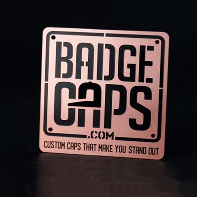 comprar Tarjeta de visita cuadrada de metal de lujo de doble cara pulida personalizada grabada con láser en oro rosa, profesional, con código QR fabricación en línea