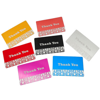 Beli Custom Embossed Terima kasih Kartu Blank Logo Emas Pink Pakaian Pernikahan Merek Mewah Untuk Bisnis Kecil pembuatan online