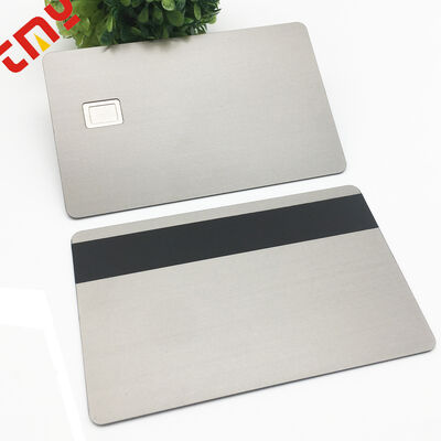 Buy Custom Metal Blank Pure Titanium Credit Card With Chip For Business online manufacture