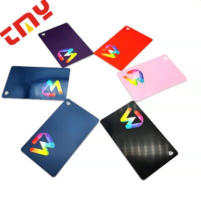 Buy Custom RFID NFC Plastic Programmable Contactless Smart Digital Colored Business Card Blanks With QR Code Business Card online manufacture