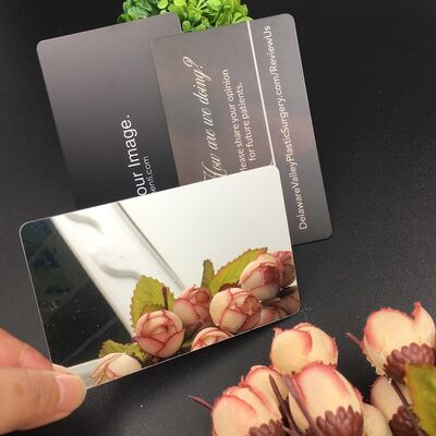 ซื้อ Custom Luxury Unique Thin Cheap Blank Glossy Matte Gold Foil Silver Metallic Hologram Mirror บัตรธุรกิจพลาสติกที่มีโลโก้ การผลิตออนไลน์