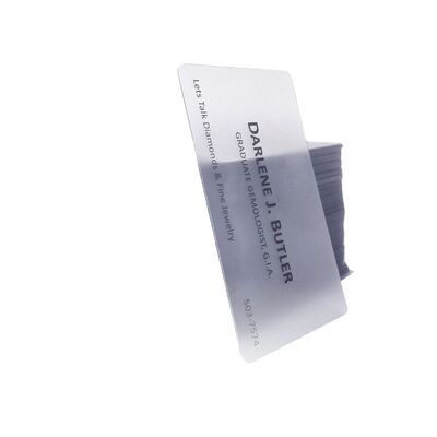 Mua Thẻ giá rẻ nhất Chất lượng cao tùy chỉnh Độc đáo sang trọng Hạch Transparent PVC nhựa Thẻ làm việc in tùy chỉnh sản xuất trực tuyến