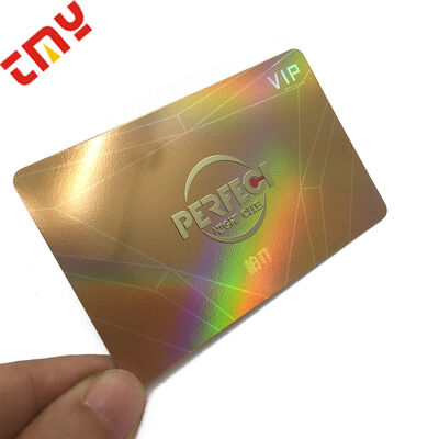 Buy Wholesale Custom Logo Pvc Printing Embossed Hologram Business Card online manufacture