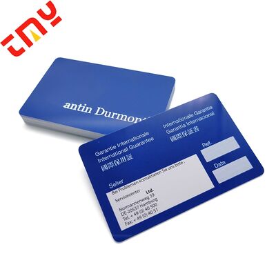 comprar Certificado de autenticidad de plástico de Pvc grabable personalizado, membresía de marca de lujo, bolsa, tarjeta de garantía de joyería fabricación en línea