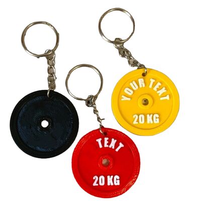 comprar Llavero de goma 3D personalizado de lujo suave, equipo de gimnasio ligero para levantamiento de pesas, placa duradera fabricación en línea