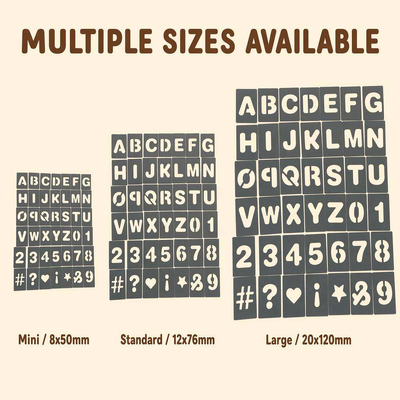 buy OEM 42Pcs Kids Painting Stencil Set A-Z Letters 0-9 Numbers Hollow Plastic Drawing Template Reusable Educational Craft Kit online manufacture