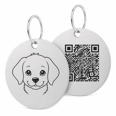 buy Hot Sales Customized Logo Casting Stainless Steel Animal Theme Blank QR Code for Tags Dog Pet ID Tags online manufacture